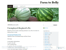 Tablet Screenshot of farmtobelly.wordpress.com