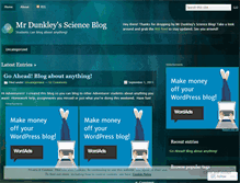 Tablet Screenshot of dunkleyscience.wordpress.com