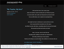 Tablet Screenshot of jessicaposedio.wordpress.com