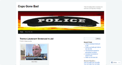 Desktop Screenshot of copsgonebad.wordpress.com