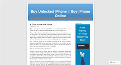 Desktop Screenshot of buyunlockediphone.wordpress.com