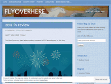 Tablet Screenshot of flyoverhere.wordpress.com