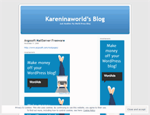 Tablet Screenshot of kareninaworld.wordpress.com