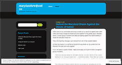 Desktop Screenshot of marylanders4justice.wordpress.com