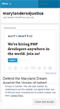 Mobile Screenshot of marylanders4justice.wordpress.com