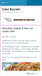 Mobile Screenshot of cakesecrets.wordpress.com