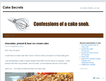 Tablet Screenshot of cakesecrets.wordpress.com