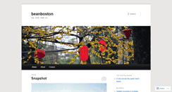 Desktop Screenshot of beanboston.wordpress.com