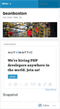 Mobile Screenshot of beanboston.wordpress.com