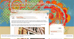 Desktop Screenshot of orangecreativebubble.wordpress.com