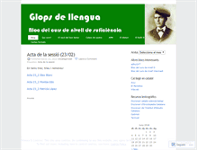 Tablet Screenshot of glopsdellengua.wordpress.com