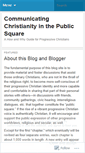 Mobile Screenshot of progressivetheology.wordpress.com