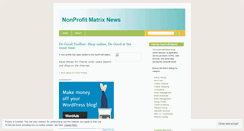 Desktop Screenshot of nonprofitmatrix.wordpress.com