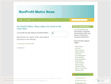 Tablet Screenshot of nonprofitmatrix.wordpress.com