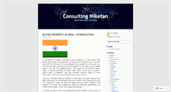 Desktop Screenshot of consultingniketan.wordpress.com