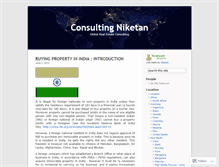 Tablet Screenshot of consultingniketan.wordpress.com