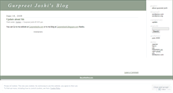 Desktop Screenshot of gurpreetjoshi.wordpress.com