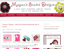 Tablet Screenshot of megansbeadeddesigns.wordpress.com