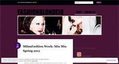 Desktop Screenshot of fashionblondeiq.wordpress.com