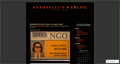 Desktop Screenshot of antoniu13.wordpress.com