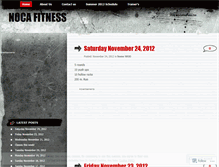 Tablet Screenshot of nocafitness.wordpress.com