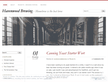 Tablet Screenshot of havenwoodbrewing.wordpress.com