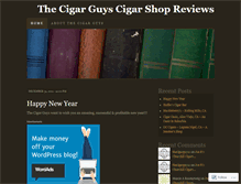 Tablet Screenshot of cigarguysshopreviews.wordpress.com