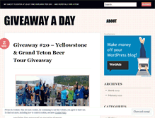 Tablet Screenshot of giveawayaday.wordpress.com