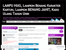 Tablet Screenshot of lampionbenangmurah.wordpress.com