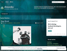 Tablet Screenshot of dimoniko.wordpress.com