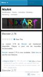 Mobile Screenshot of nixart.wordpress.com