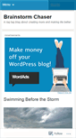 Mobile Screenshot of brainstormchaser.wordpress.com