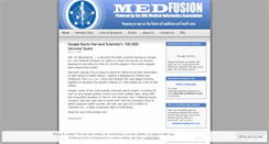 Desktop Screenshot of medfusion.wordpress.com