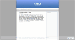 Desktop Screenshot of mobius.wordpress.com