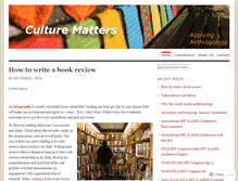 Tablet Screenshot of culturematters.wordpress.com