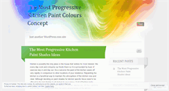 Desktop Screenshot of kitchenpaintcolorideas23.wordpress.com