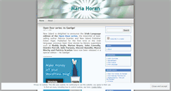 Desktop Screenshot of mariahoran.wordpress.com
