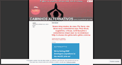 Desktop Screenshot of caminhosalternativos.wordpress.com