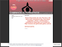 Tablet Screenshot of caminhosalternativos.wordpress.com