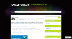 Desktop Screenshot of carlostorriani.wordpress.com
