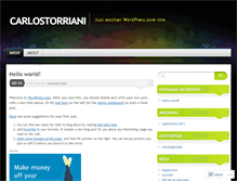Tablet Screenshot of carlostorriani.wordpress.com