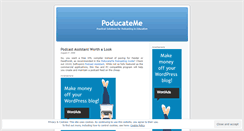 Desktop Screenshot of poducateme.wordpress.com