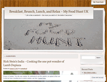 Tablet Screenshot of myfoodhuntuk.wordpress.com