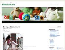 Tablet Screenshot of indiechildcare.wordpress.com