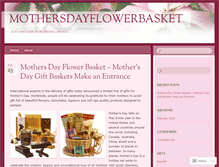 Tablet Screenshot of mothersdayflowerbasket.wordpress.com