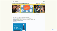 Desktop Screenshot of communicationtherapy.wordpress.com