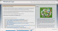Desktop Screenshot of menstrualcups.wordpress.com