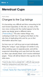 Mobile Screenshot of menstrualcups.wordpress.com