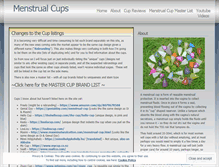 Tablet Screenshot of menstrualcups.wordpress.com