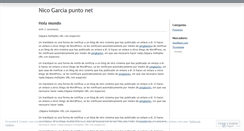 Desktop Screenshot of nicogarcia.wordpress.com